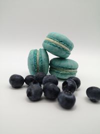 Handgemachte Macarons Blaubeere